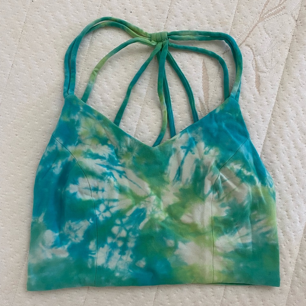 Handmade tie dye crop top